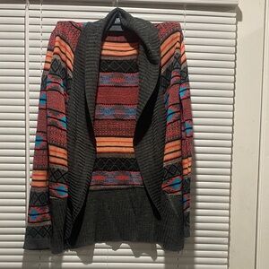 Colorful Striped Women's Cardigan